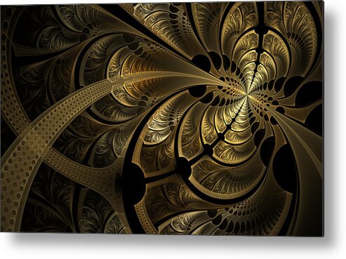 Apophysis Metal Print featuring the digital art Spinning Splits by Hal Tenny