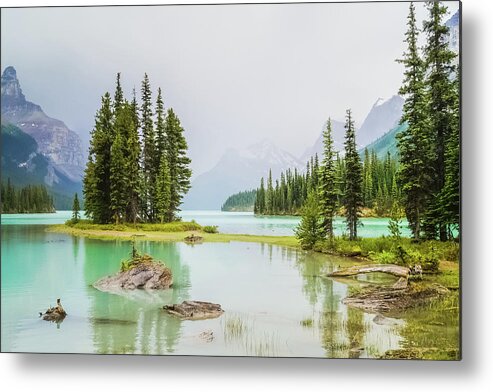 Spirit Island Metal Print featuring the photograph Spirit Island Rain by Joe Kopp