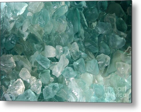 Sea Glass Teal White Ocean Metal Print featuring the photograph Splash by Kristine Nora