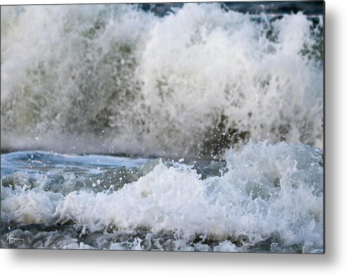 Ocean Metal Print featuring the photograph Splash by Mary Anne Delgado