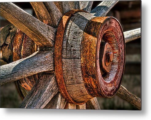 Spokes Metal Print featuring the photograph Spokes by Peter Kennett