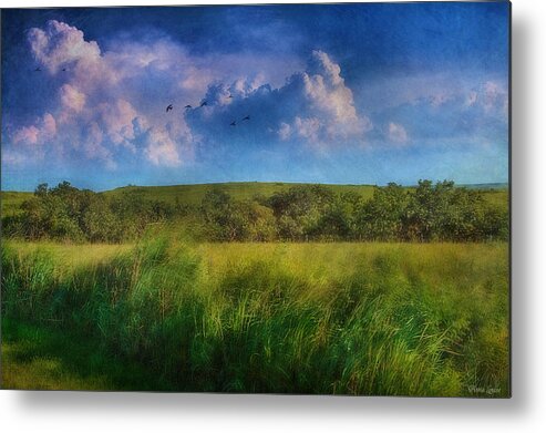 Thunderstorms Metal Print featuring the photograph Spring Thunderstorm Stories by Anna Louise