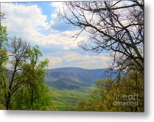 Skyline Drive Metal Print featuring the photograph Spring View Along Skyline Drive by Kerri Farley