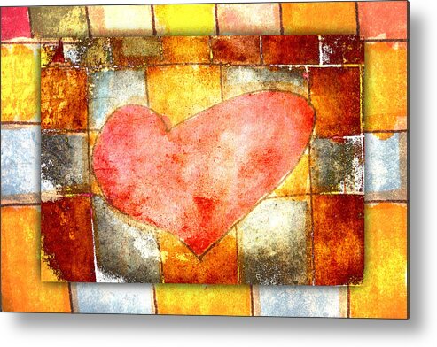 Heart Metal Print featuring the photograph Squared Heart by Carol Leigh