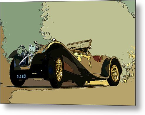 Sports Car Metal Print featuring the photograph Ss100 by James Rentz