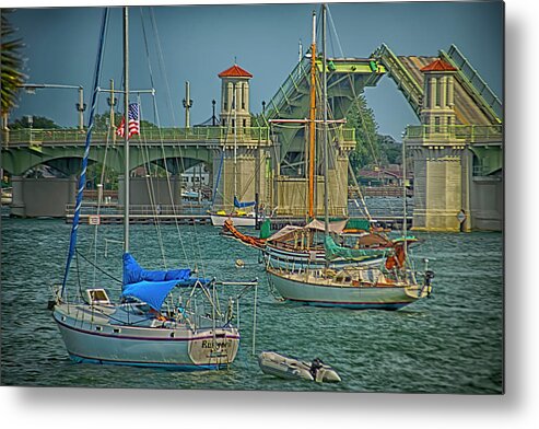 St Augustine Metal Print featuring the photograph St. Augustine Bridge of Lions by Joseph Desiderio