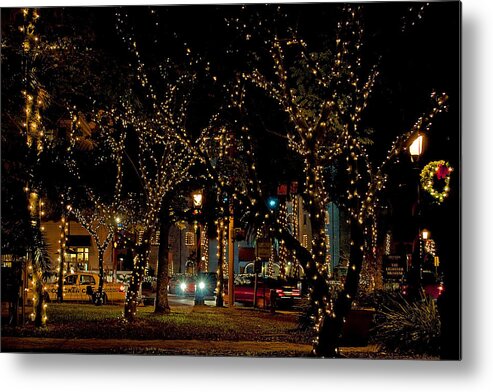 St. Augustine Metal Print featuring the photograph St. AugustineLights3 by Kenneth Albin