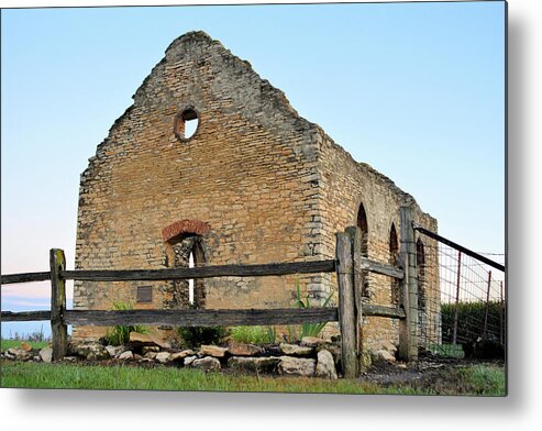 Abandoned Metal Print featuring the photograph St. John's Lutheran Church by Bonfire Photography