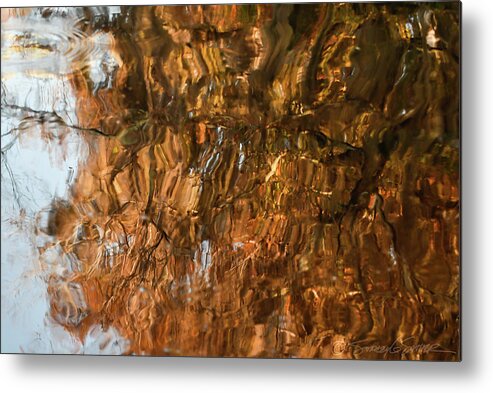 Abstract Metal Print featuring the photograph St. Johns reflection I by Stacey Sather