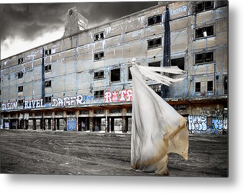 Halloween Metal Print featuring the photograph St Louis - Haunted by Steven Michael