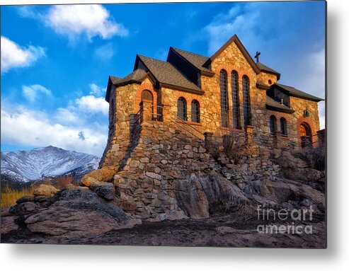 St Malo Metal Print featuring the photograph St Malo Church, Allenspark Colorado by Ronda Kimbrow
