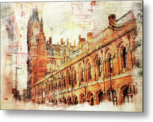 British Metal Print featuring the photograph St Pancras by Nicky Jameson