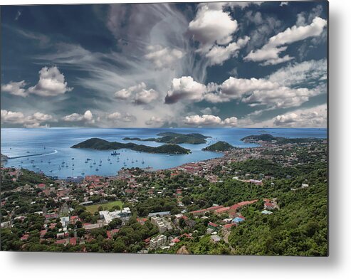 Amalie Metal Print featuring the photograph St Thomas Bay from Mountains by Darryl Brooks