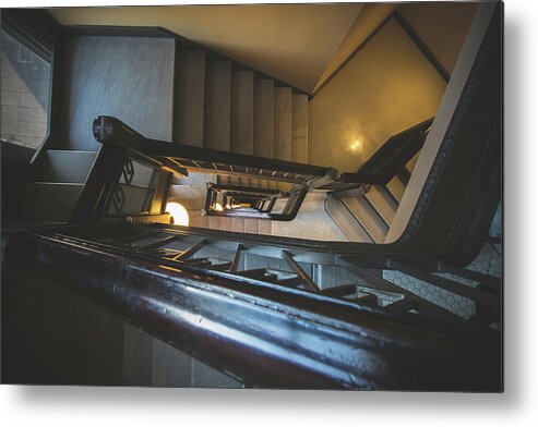 Buffalo Metal Print featuring the photograph Staircase inside the Electric Tower by Jay Smith