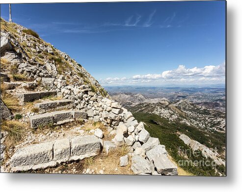 Balkans Metal Print featuring the photograph Stairs to Montenegro by Didier Marti