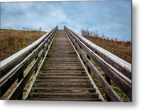 Stairs Metal Print featuring the photograph Stairway to the Sky by James L Bartlett