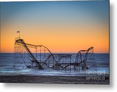Landscape Metal Print featuring the photograph Star Jet Roller Coaster Ride by Michael Ver Sprill