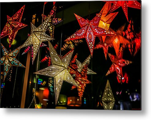 Lights Metal Print featuring the photograph Star Lights by Lora Lee Chapman