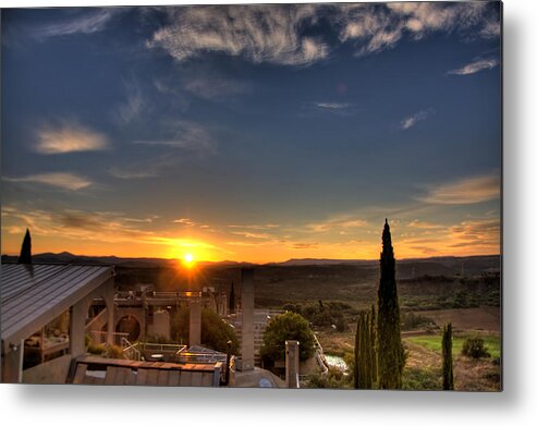 Sunrise Metal Print featuring the photograph Starise at Arcosanti by William Wetmore