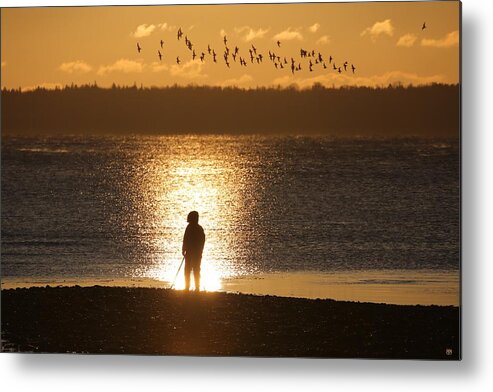 Sunrise Metal Print featuring the photograph Start of a New Day 1 by John Meader