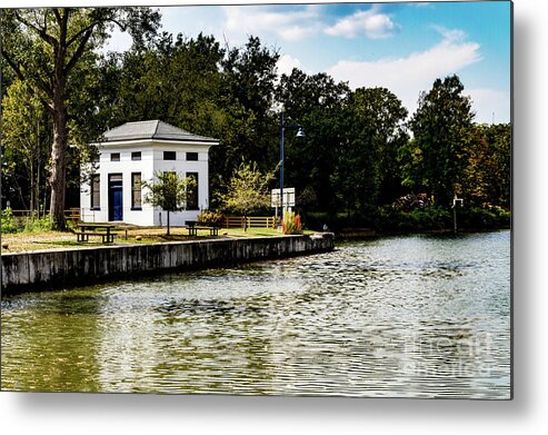 Erie Canal Metal Print featuring the photograph Station House Lock 33 by William Norton