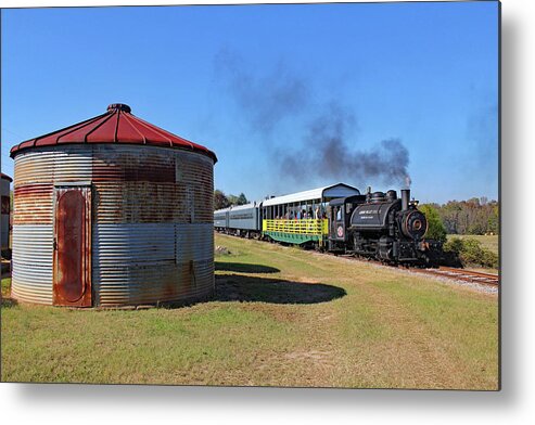 South Carolina Railroad Mesuem Metal Print featuring the photograph Steam on the South Carolina Railroad Museum 3 by Joseph C Hinson