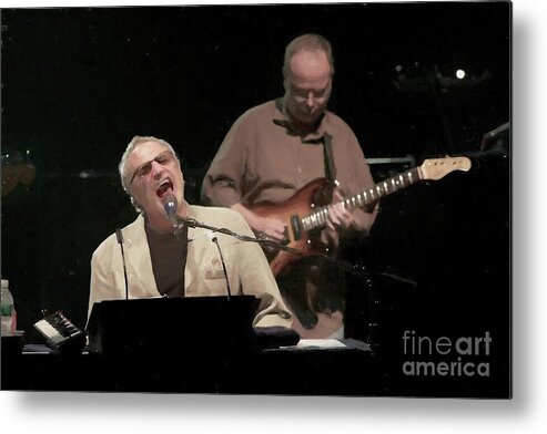 Downloads Metal Print featuring the photograph Steely Dan - Donald Fagen and Walter Becker Painting by Concert Photos