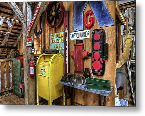Thom Zehrfeld Metal Print featuring the photograph Stop Your Motor by Thom Zehrfeld