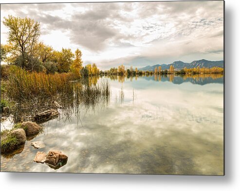 Flatirons Metal Print featuring the photograph Stormy Autumn Afternoon by James BO Insogna