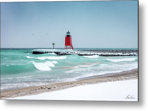 Usa Metal Print featuring the photograph Stormy lake by Framing Places