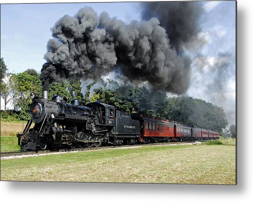 Train Metal Print featuring the photograph Strasburg Railroad by Dan Myers