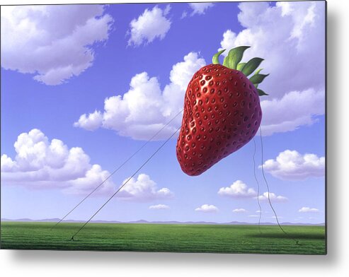 Strawberry Metal Print featuring the painting Strawberry Field by Jerry LoFaro