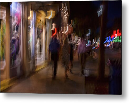 2017 Metal Print featuring the photograph Strolling Duval by Louise Lindsay