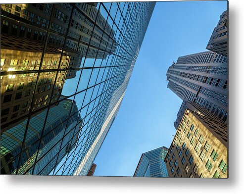 City Metal Print featuring the photograph Structures Of NYC 3 by Jonathan Nguyen