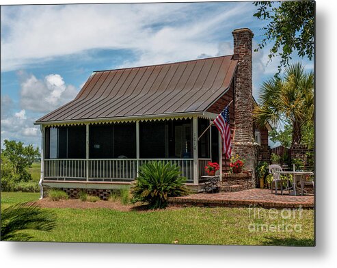 1010 Osceola Ave Metal Print featuring the photograph Sullivan's Island Southern Charm by Dale Powell