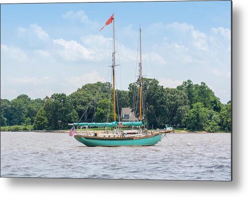 Landscape Metal Print featuring the photograph Sultana on the Chester by Charles Kraus