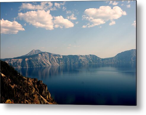 Blue Lake Metal Print featuring the photograph Summer at Crater Lake by Beth Collins