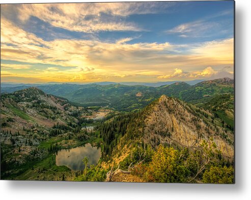 Utah Metal Print featuring the photograph Summer Evening View from Sunset Peak by James Udall