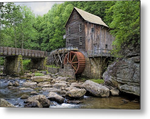 Grist Mill Metal Print featuring the photograph Summer Grist Mill by Deborah Penland