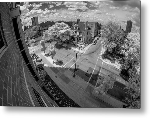 Infrared Metal Print featuring the photograph Summer in the City #2 by John Roach