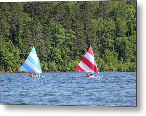 Summer Metal Print featuring the photograph Summer Sailers by Brook Burling