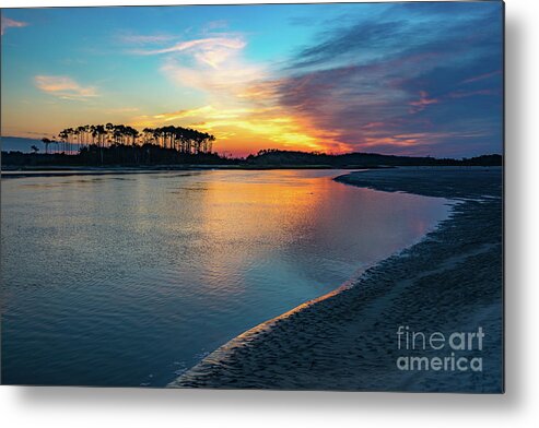 North Myrtle Beach Metal Print featuring the photograph Summer Sunrise at the Inlet by David Smith