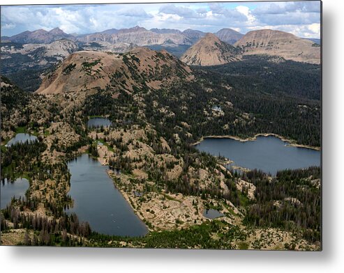 Utah Metal Print featuring the photograph Summit View from Mount Watson by Brett Pelletier