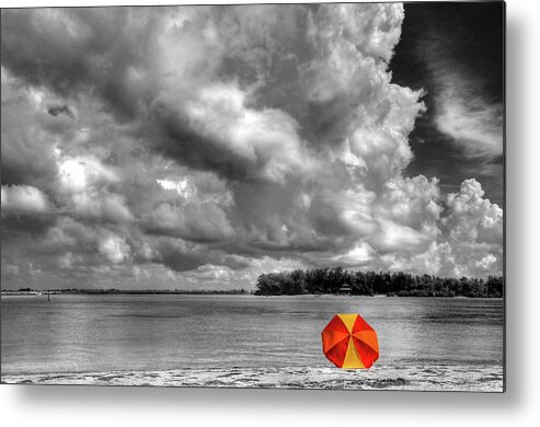 Beach Metal Print featuring the photograph Sun Shade by HH Photography of Florida