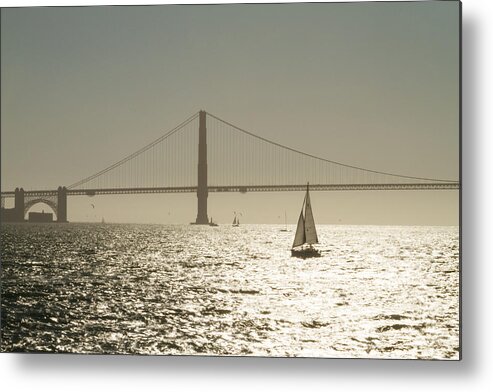 Sunday Sailling Metal Print featuring the photograph Sunday Sailing by Bonnie Follett