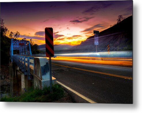 Sunset Metal Print featuring the photograph Sunset in Motion by Janet Kopper