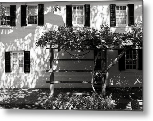 Princeton Metal Print featuring the photograph Sunlight Dappled Building by Stephen Russell Shilling
