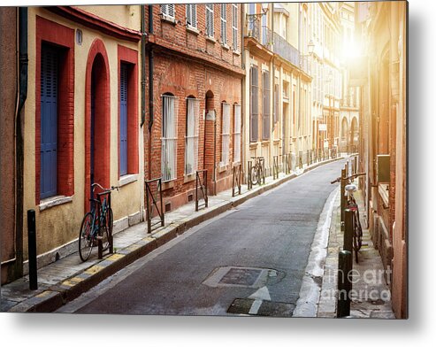 Toulouse Metal Print featuring the photograph Sunlight in Toulouse by Elena Elisseeva