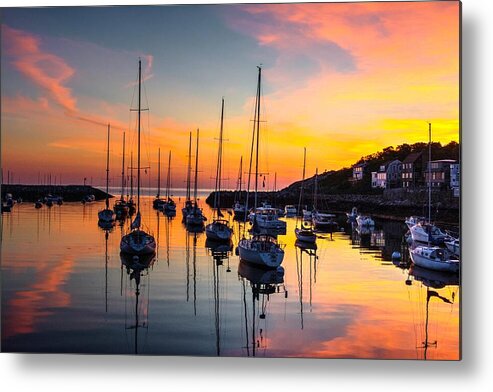 Sunset Metal Print featuring the photograph Sunrise at Rockport by Steve Brown