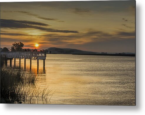 Boat Ramp Metal Print featuring the photograph Sunrise Belden Landing by Bruce Bottomley